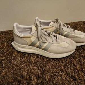 adidas Athletic Shoes in Gray and Cream